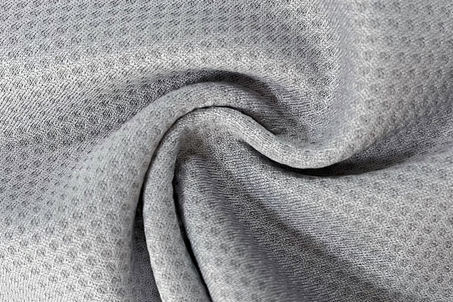 BCX-N0608: Vannabsorbering og kjølig følelse av monokrom Jacquard Mesh Honeycomb-stoff